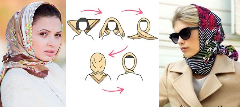 Как красиво завязать платок на голове – способы и пошаговая инструкция